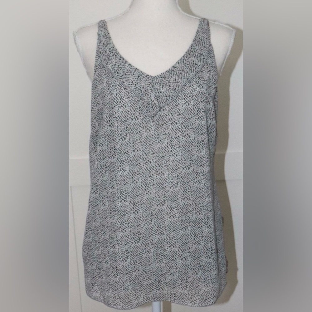 Cabi #5359 Flutter Top White/Black Tank Top Size Small